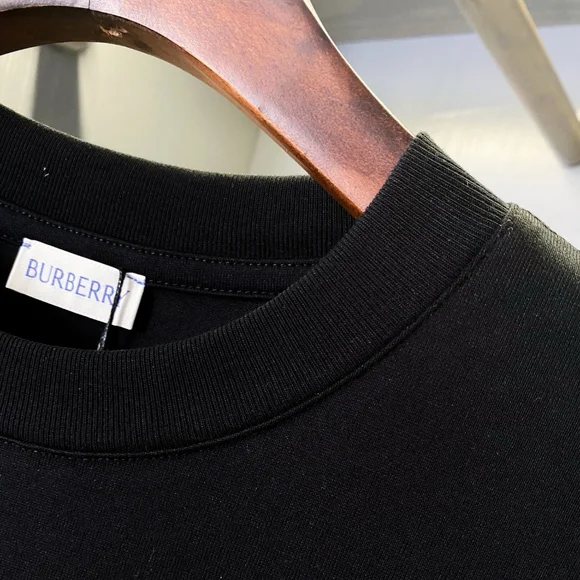 Burberry black knight war horse printed short-sleeved T-shirt